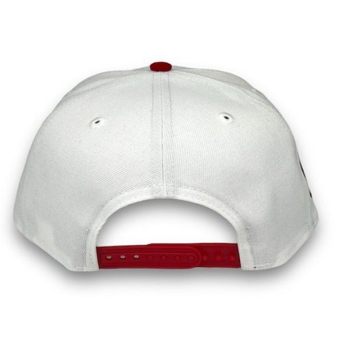 Bulls6xChamps9FIFTYNewEraWhite RedSnapbackHat 49F1 9885 4C 59