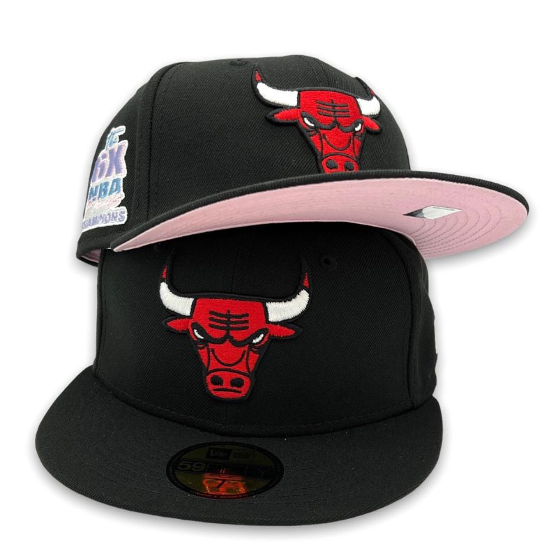 ColorGutsBullsNewEra59FIFTYBlackHatPinkBottom