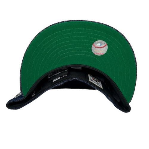 Cubs05WSNewEra59FIFTYDenimFittedHatGreenBottom 4F3F B19E 0A 14