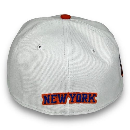 NYKnicks259FIFTYNewEraWhite BlueHat 456D 80E3 91 23