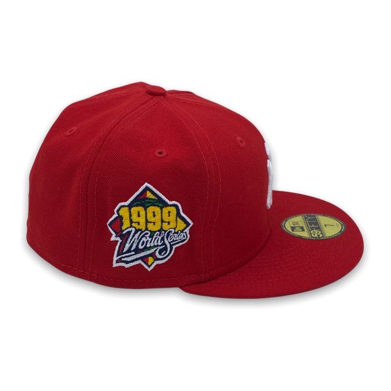 SpringinNYCYankeesWS199959FIFTYNewEraRedFittedHat1